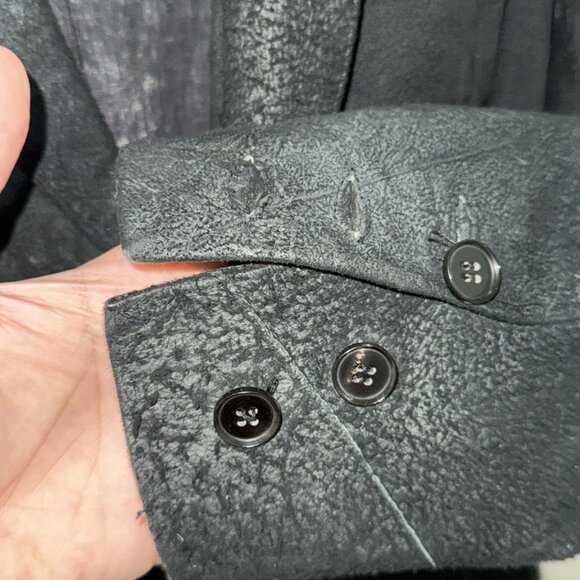 Rare 🔥 Tuesday Night Band Practice Distress Suede Leather Jacket Men Size S - Picture 12 of 13